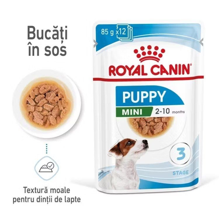 Royal Canin Mini Puppy hrana umeda caine junior (in sos), 85 g (in