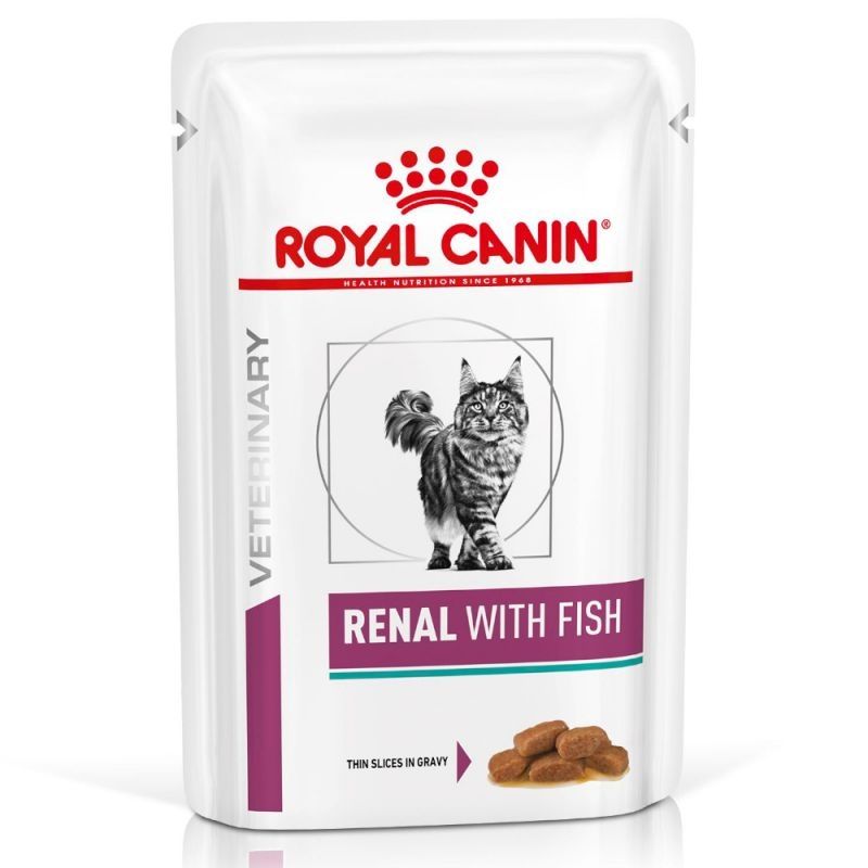 Royal Canin Renal with Fish, hrana umeda pisica, 85 g Canin
