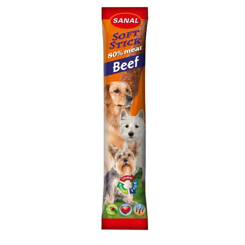 Sanal Dog Softstick Beef, 12 g Beef imagine 2022