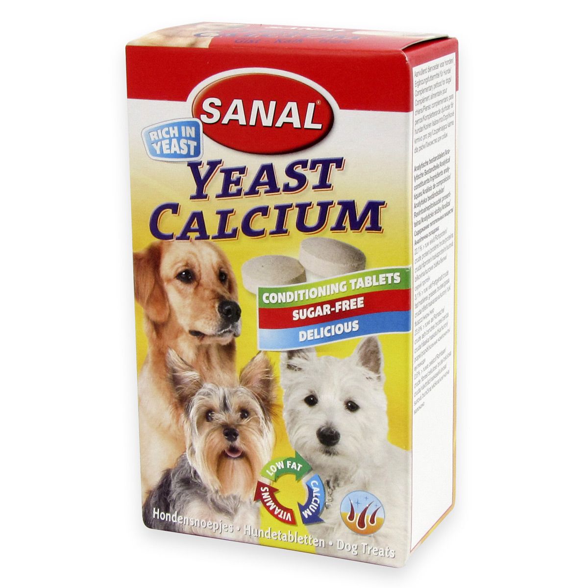 Sanal Dog Yeast Calcium 100 tablete 100 imagine 2022