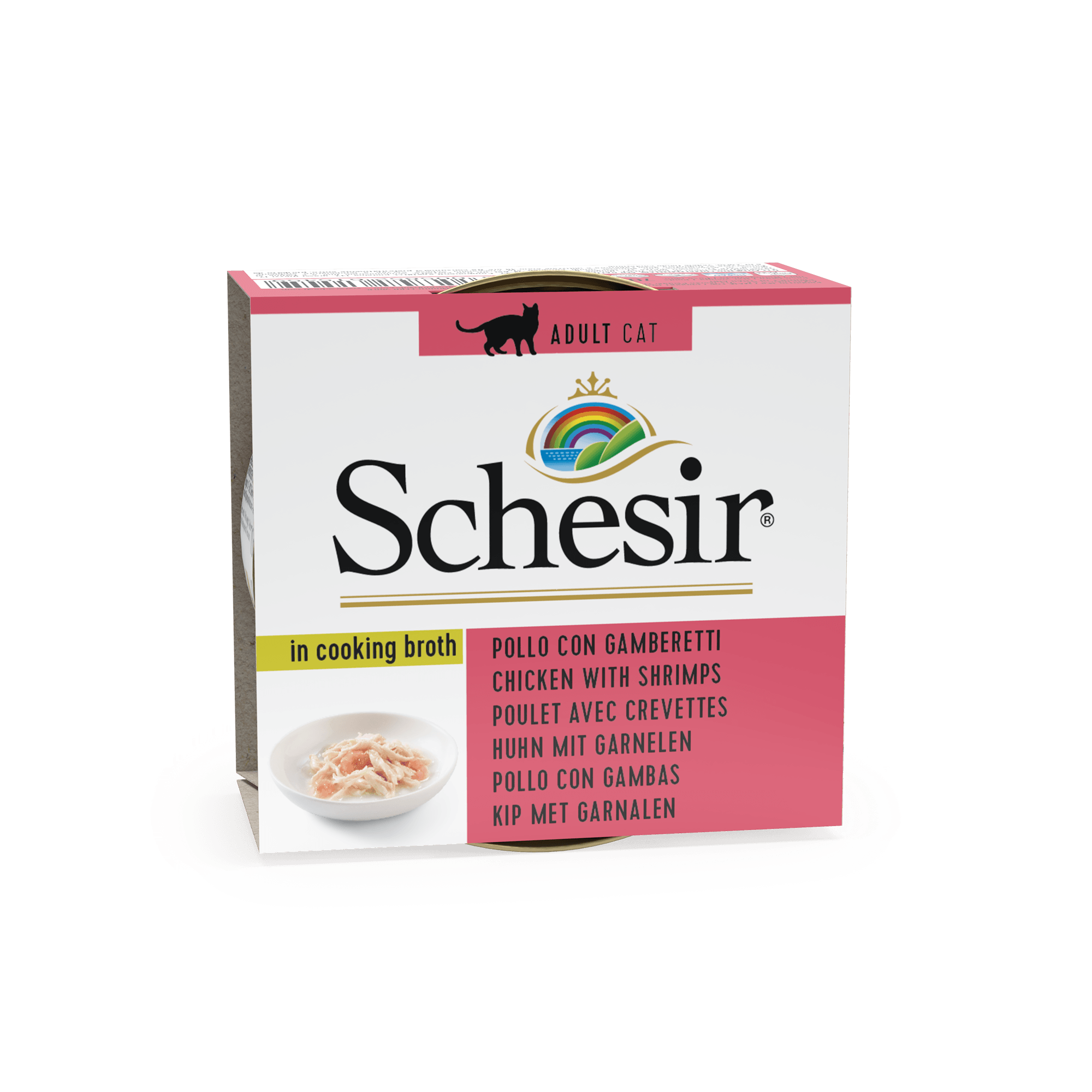 Schesir Cat Chicken with Shrimps, conserva, 70 g
