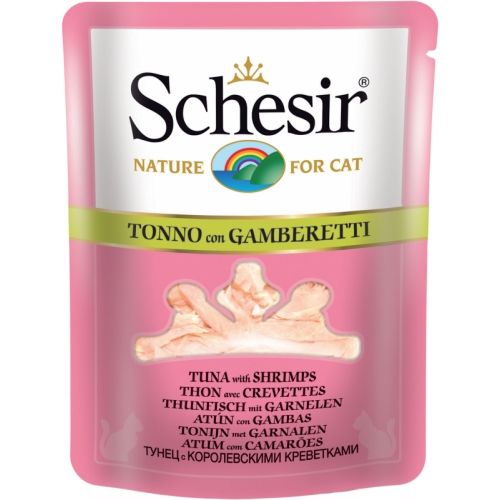 Schesir Cat Tuna with Shrimps, plic, 70 g Cat imagine 2022