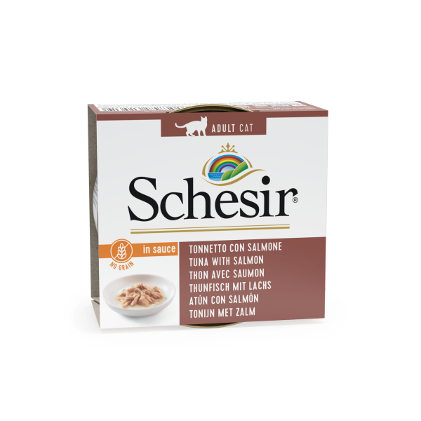 Schesir Cat Tuna with Salmon, conserva, 70 g