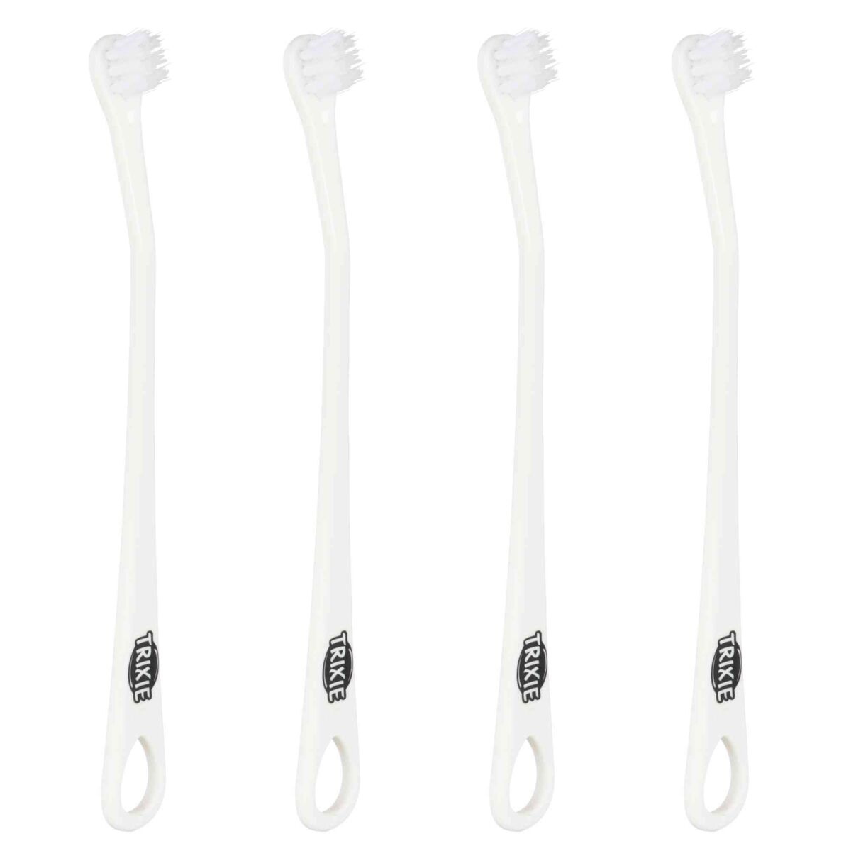 Set Periuta De Dinti Trixie pentru Caini si Pisici Mici, 15 cm, 4 buc Alb 25621