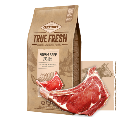 Carnilove True Fresh Beef for Adult Dogs, 1.4 kg 1.4 imagine 2022