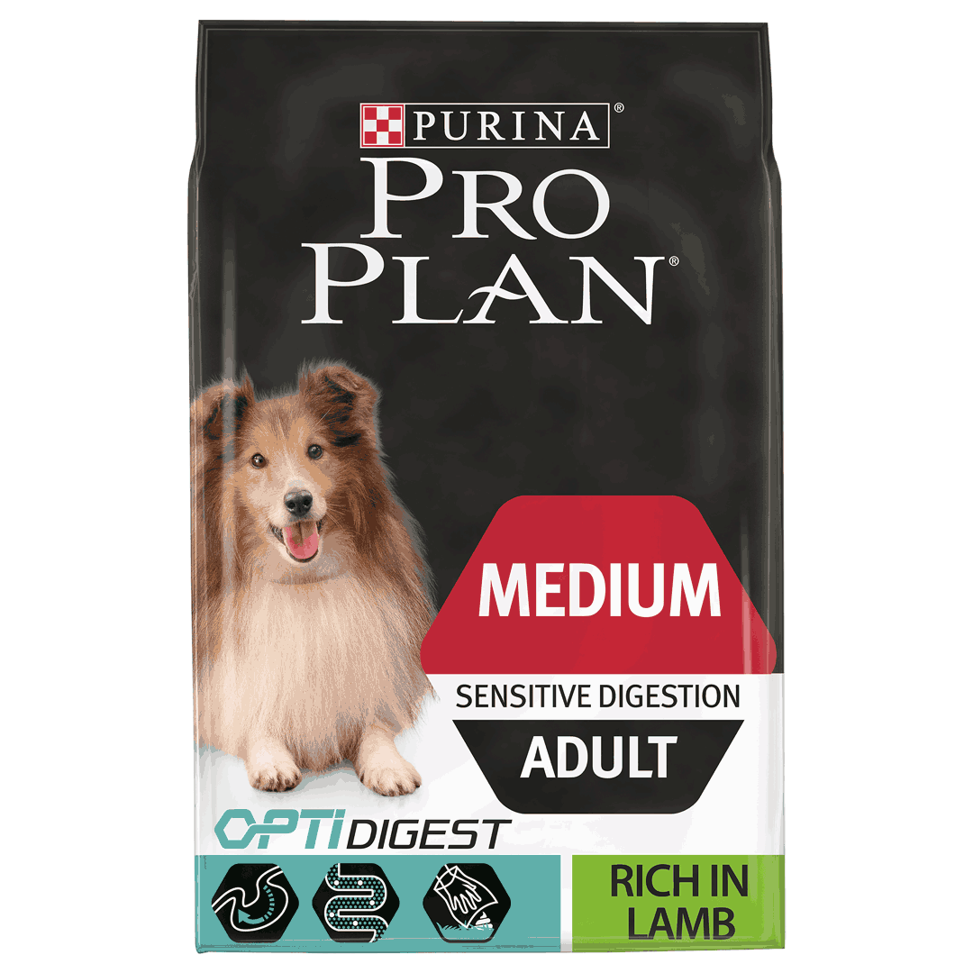 PRO PLAN Dog, Medium Sensitive Digestion Lamb, 14 Kg