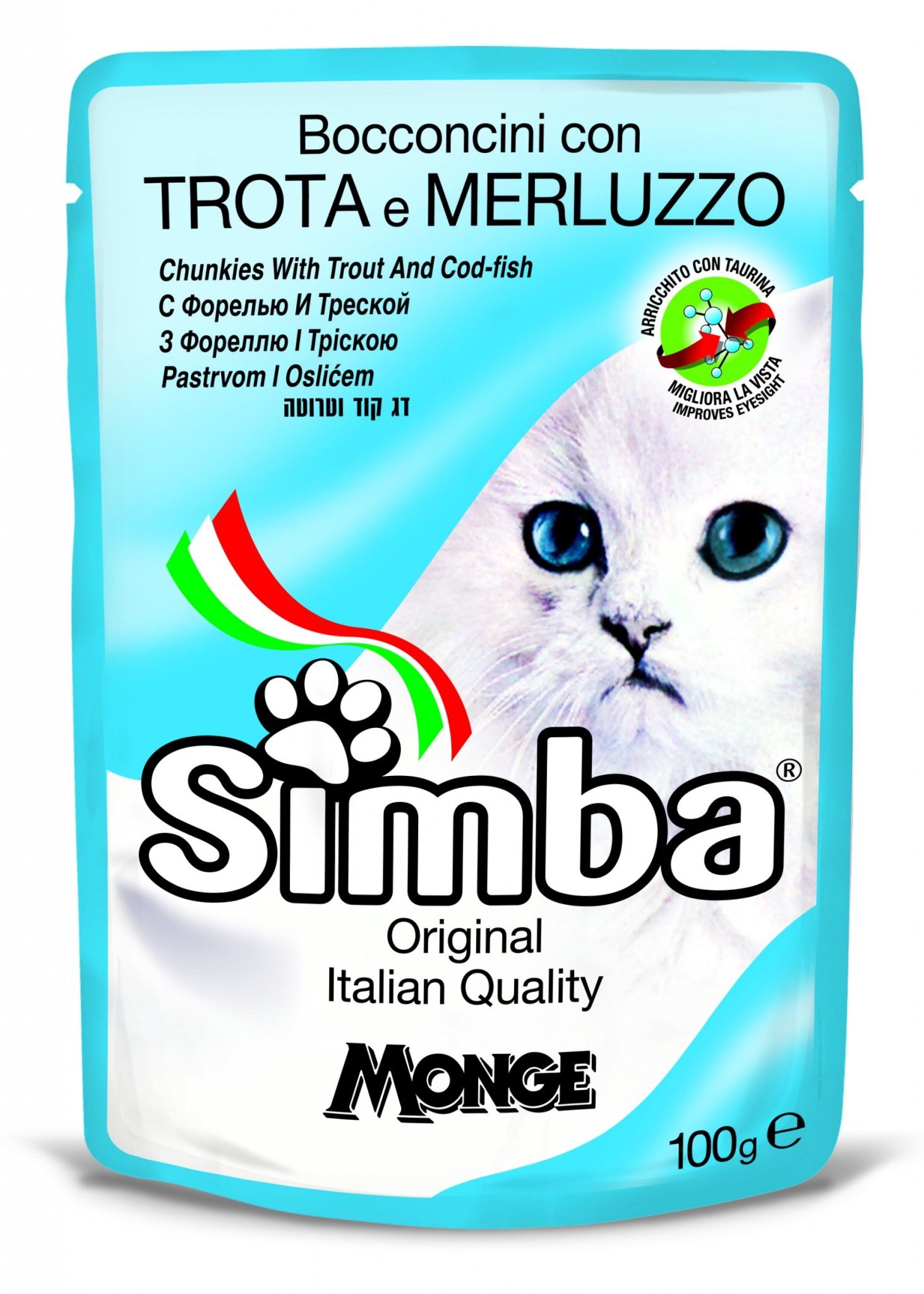 Simba Cat Pastrav & Cod, plic, 100 g