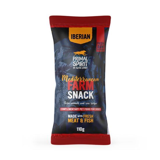 Snack pentru câine Mediterranean, Primal Spirit, cu pui și porc, 110 g