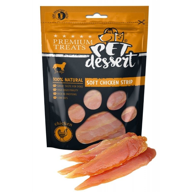 Pet\'s Dessert Soft Chicken Strip, 80 g