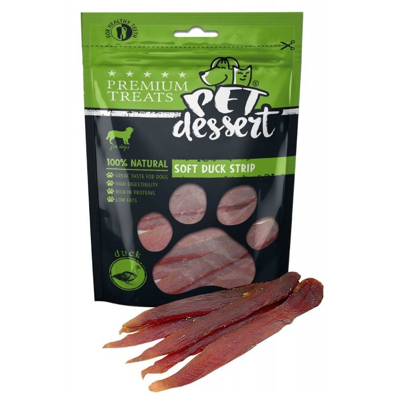 Pet\'s Dessert Soft Duck Strip, 80 g