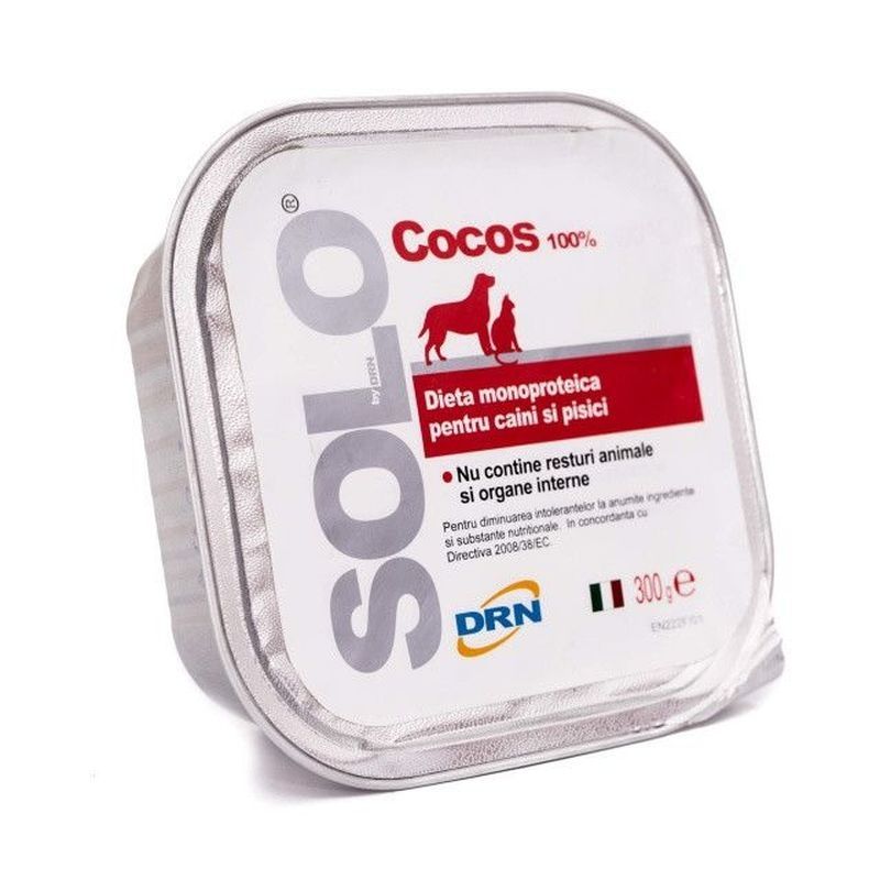 Solo, conserva 100% Cocos, 300 g Diete veterinare Pisici 2023-09-26 3