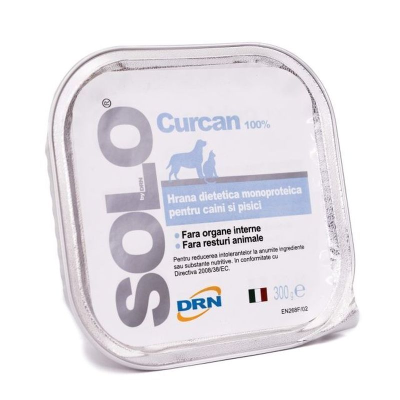 Solo, conserva 100% Curcan, 300 g Diete veterinare Pisici 2023-09-26