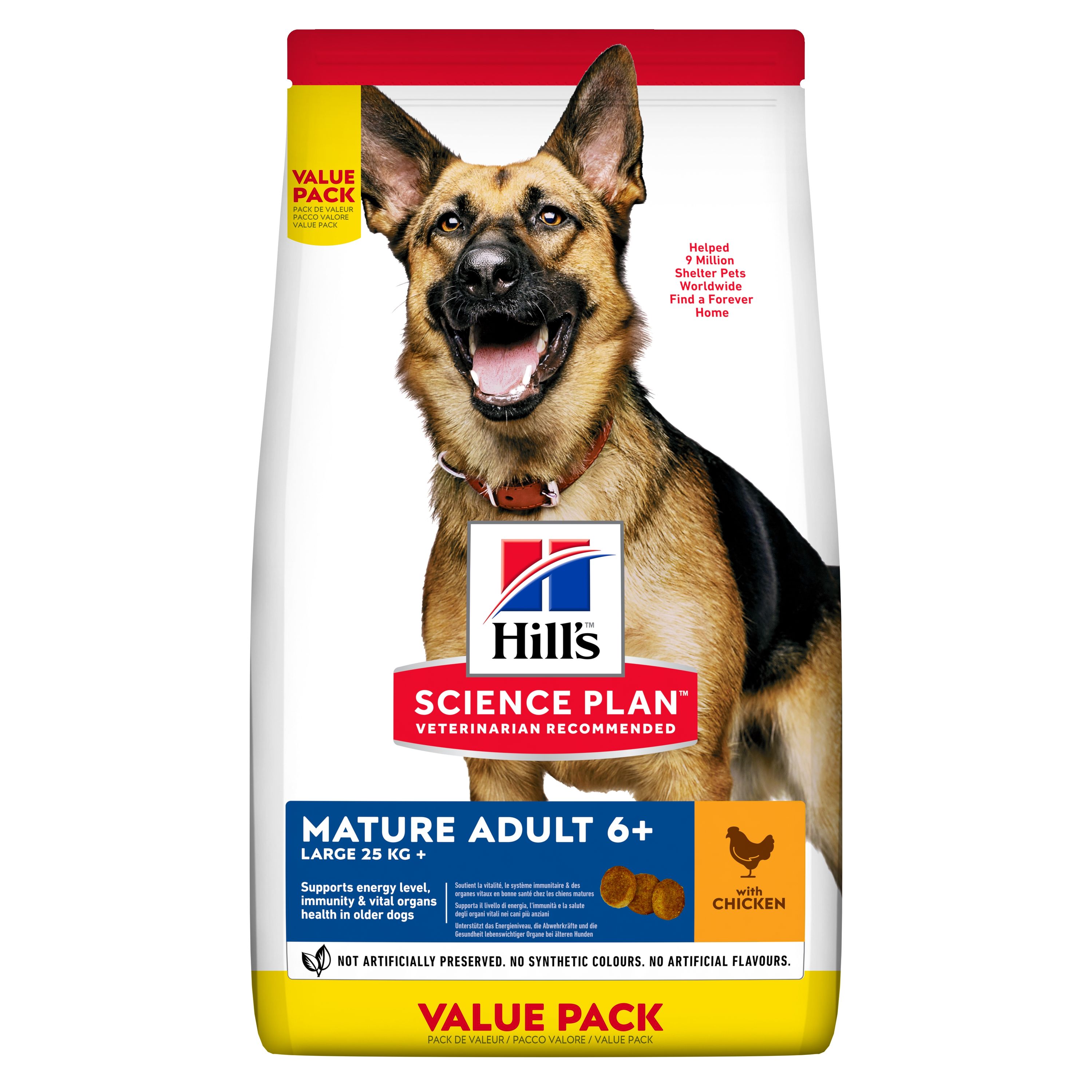 Hill\'s Science Plan Canine Mature Adult Large Chicken Value Pack, 18 kg