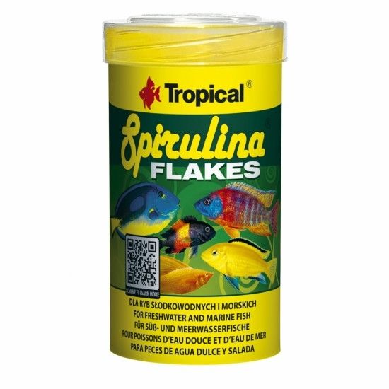 Spirulina Flakes, Tropical Fish, fulgi 100 ml/ 20 g