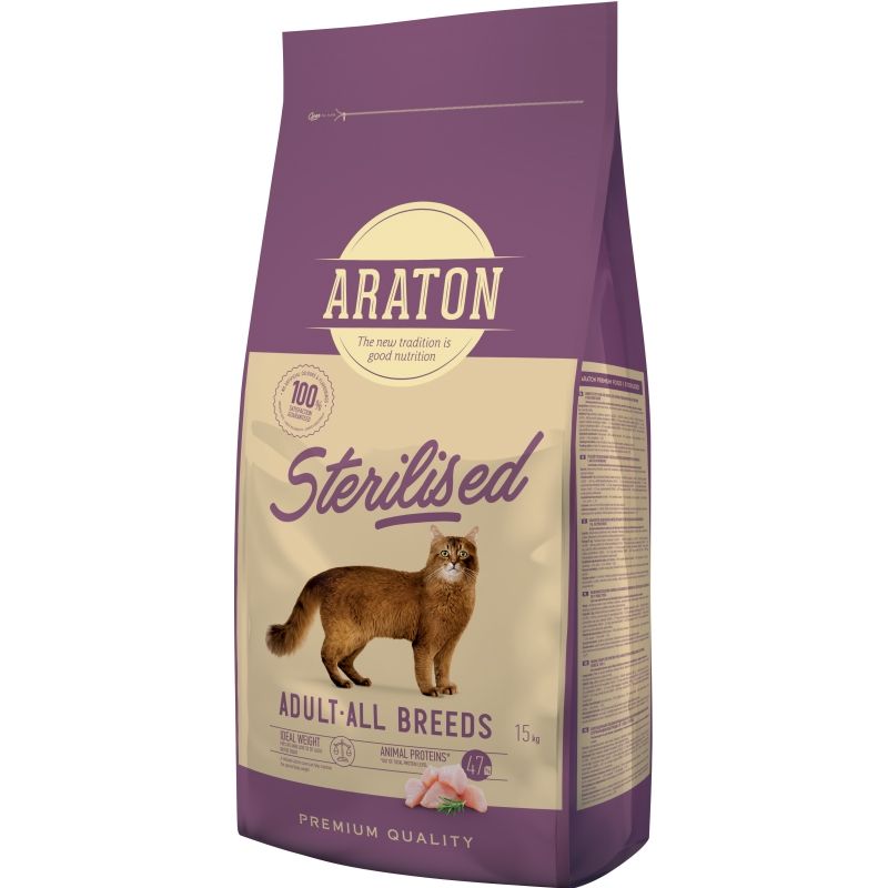 Araton Adult Cat Sterilised, 15 Kg