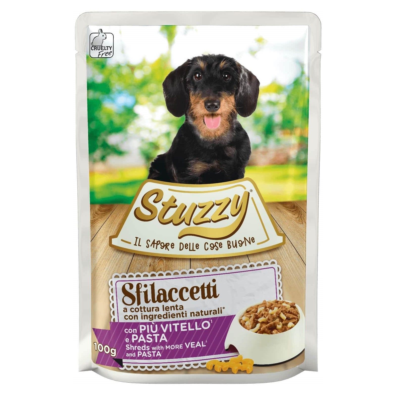 Stuzzy Speciality Dog Vitel si Paste, 100 g 100