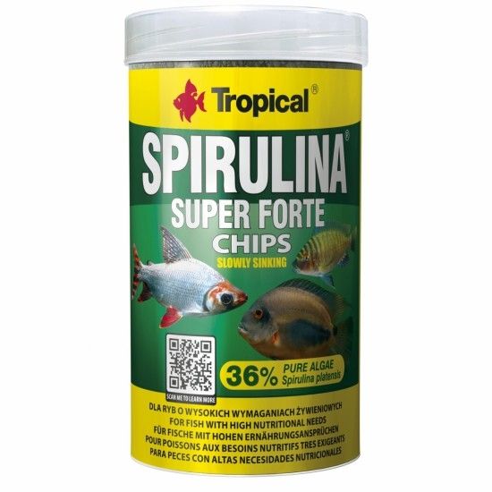 Super Spirulina Forte, Tropical Fish, chips 1000 ml/ 520 g (520 imagine 2022