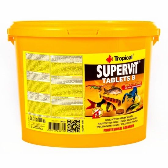 Supervit B, Tropical Fish, tablete 2 kg/ ~10000 tablete
