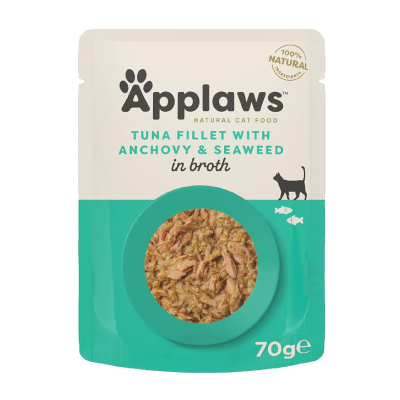 Applaws Tuna Fillet with Anchovy, plic, 70 g