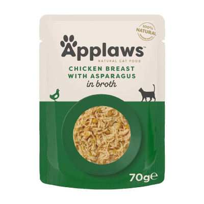 Applaws Chicken Breast with Asparagus, plic, 70 g