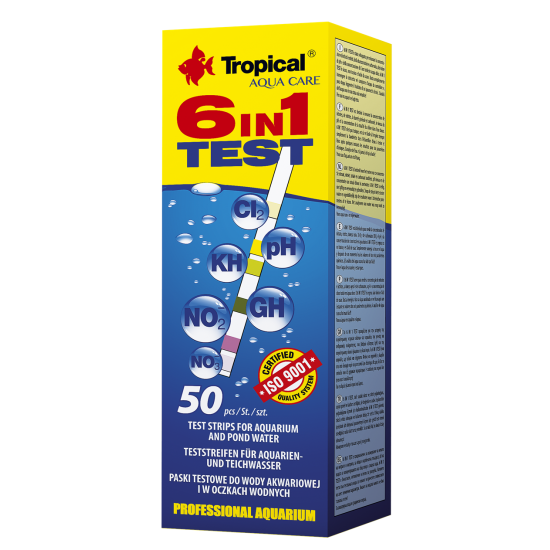 TEST STRIPS 6 In 1 Tropical Fish