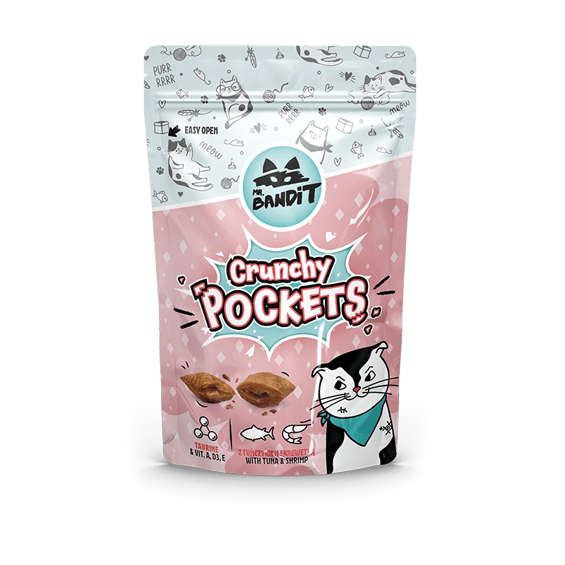 Mr. Bandit CAT Crunchy Pockets, ton si creveti, 40 g