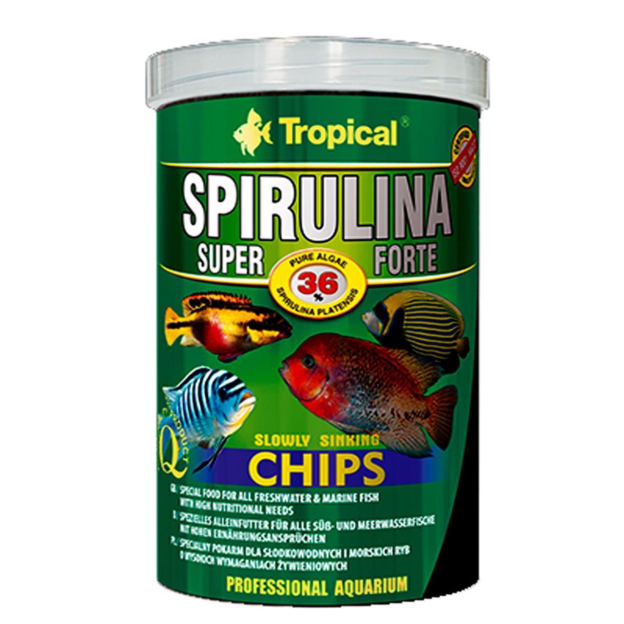 Tropical Super Spirulina Forte Chips 250 Ml/ 130 G