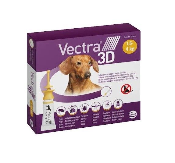 VECTRA 3D 1,5-4 kg/ 3 pipete