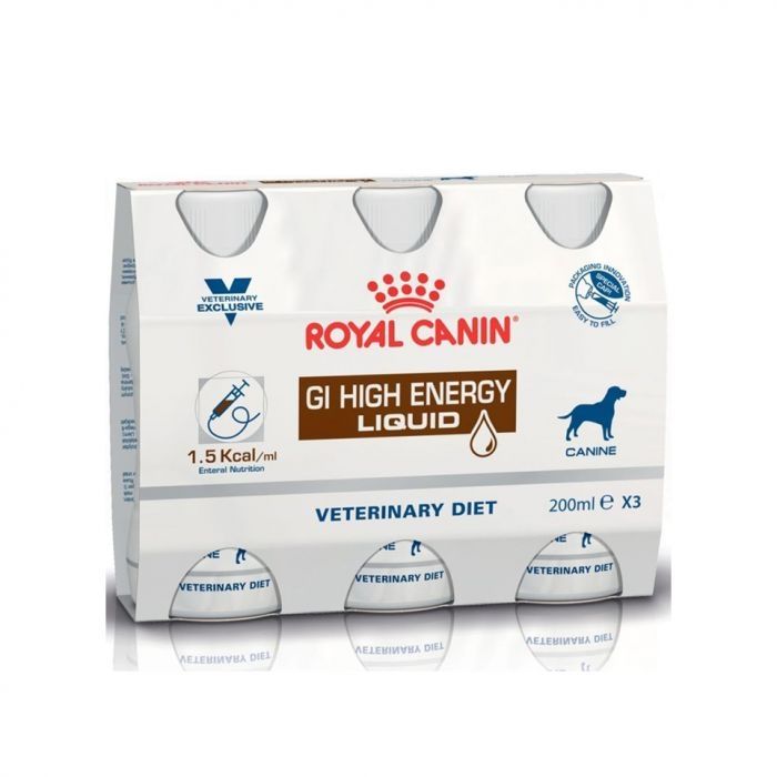 Royal Canin Gastrointestinal High Energy Dog Liquid, 3 x 0.2L