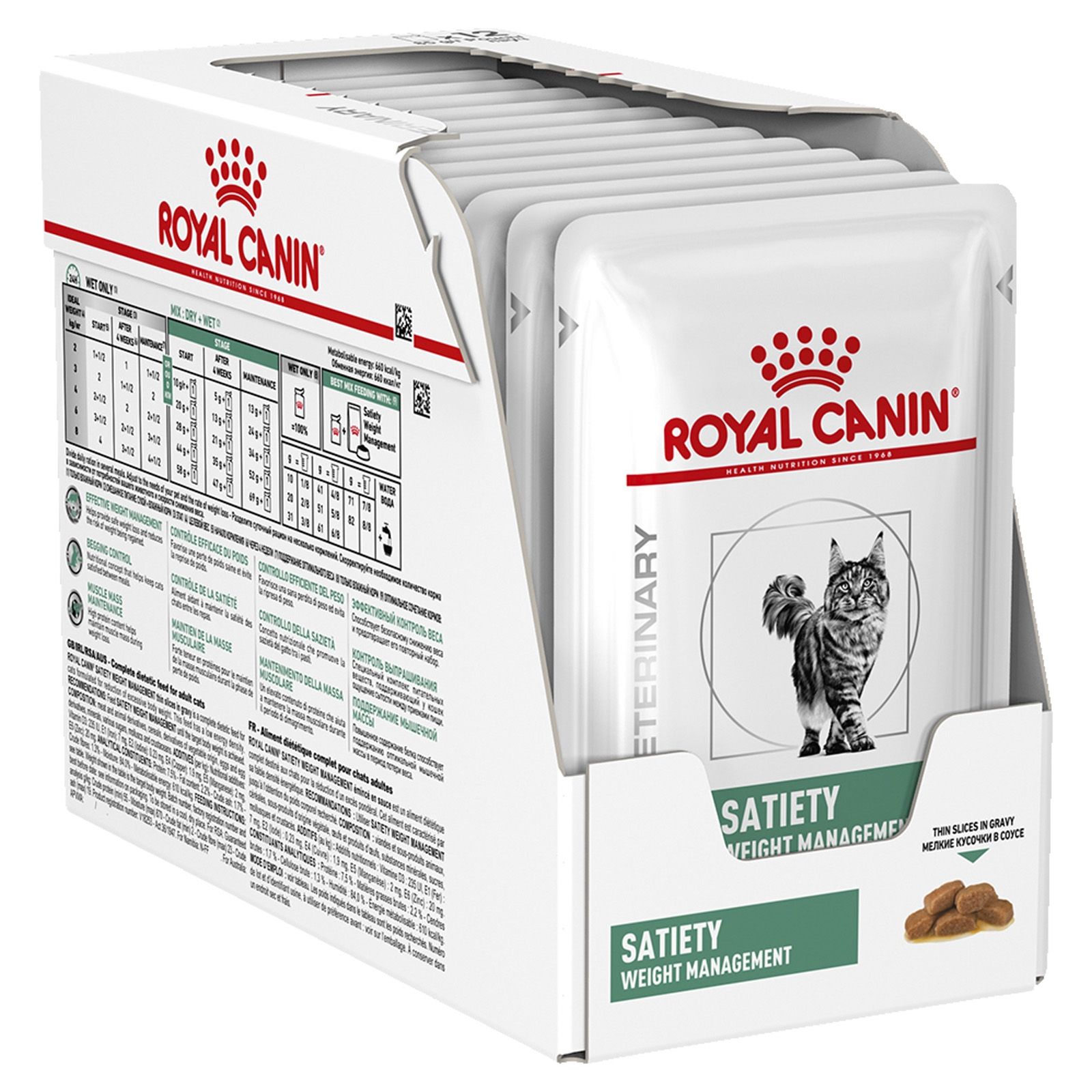 Royal Canin Satiety Cat Pouch, 12 plicuri x 85 g CANIN imagine 2022