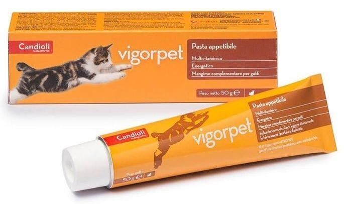 VIGORPET pasta, supliment nutritiv pentru pisici, 50 g Candioli