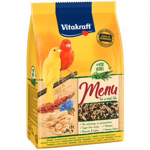 Hrana pentru canari, Vitakraft Premium Menu, 500 g 500