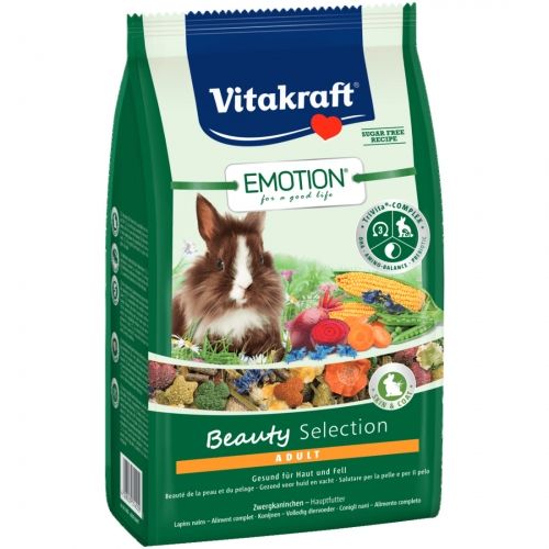 Hrana pentru iepuri, Vitakraft Emotion Beauty Adult, 600 g 600