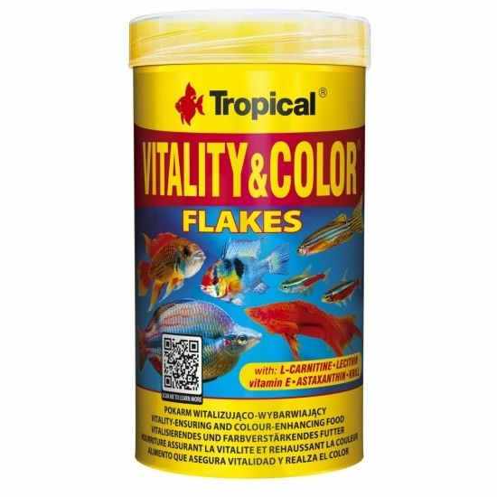 Vitality & Color, Tropical Fish, fulgi 500 ml/ 100 g 100 imagine 2022