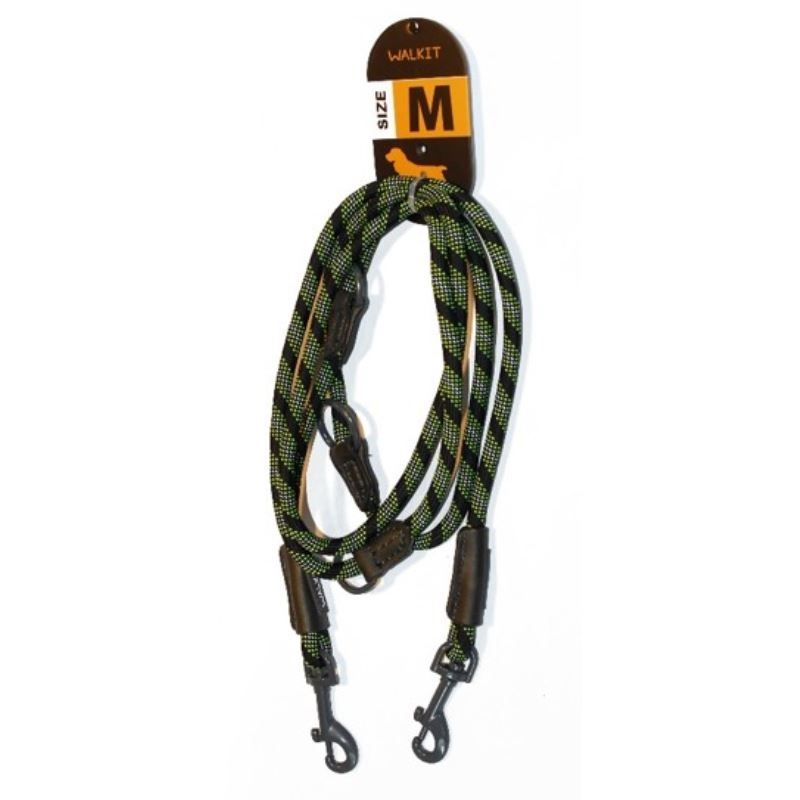 Walkit Special Round Rope Lesa caine verde/negru (M) 0.8 x 200 cm