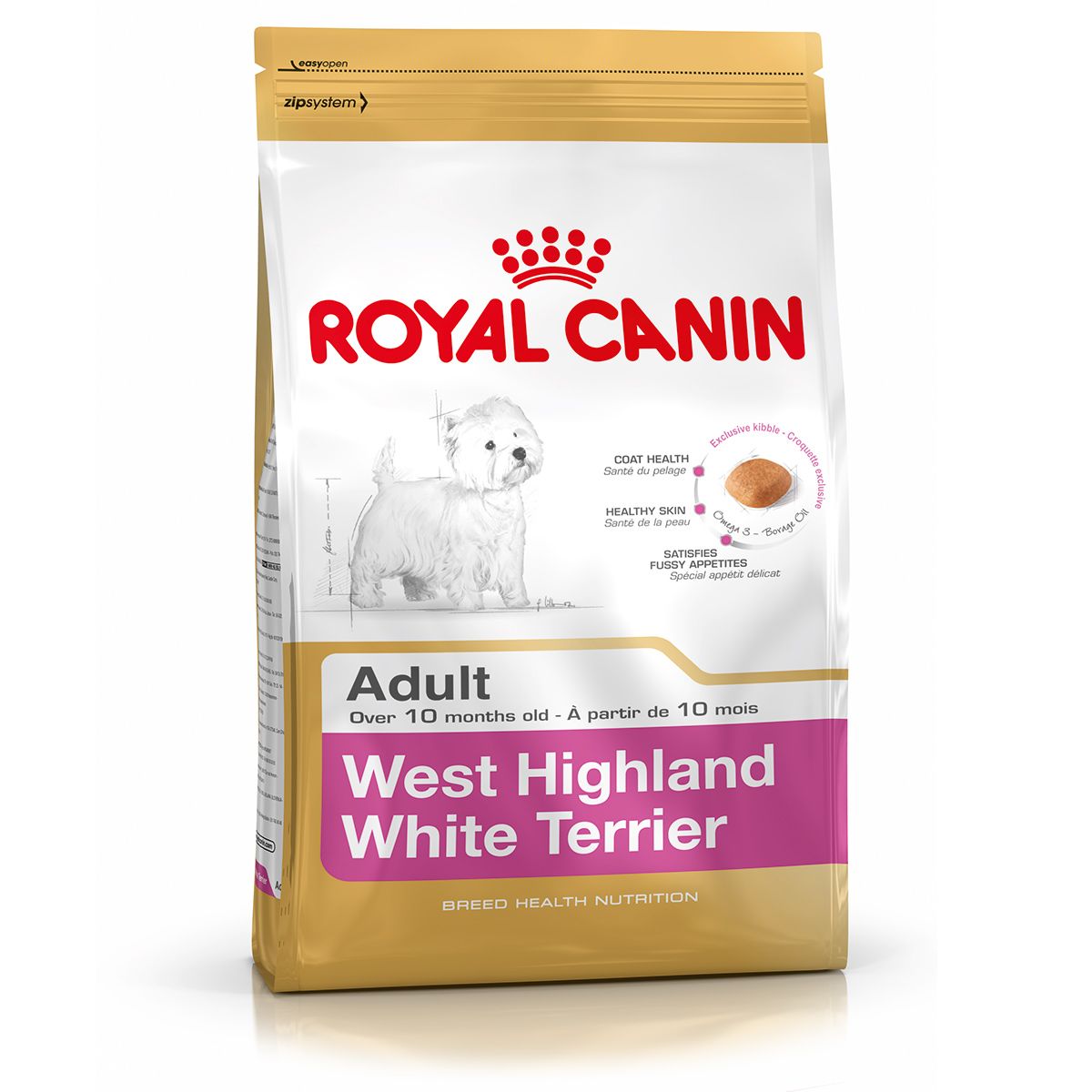 Royal Canin West Highland White Terrier Adult 500 g + 500 g CADOU 500 imagine 2022