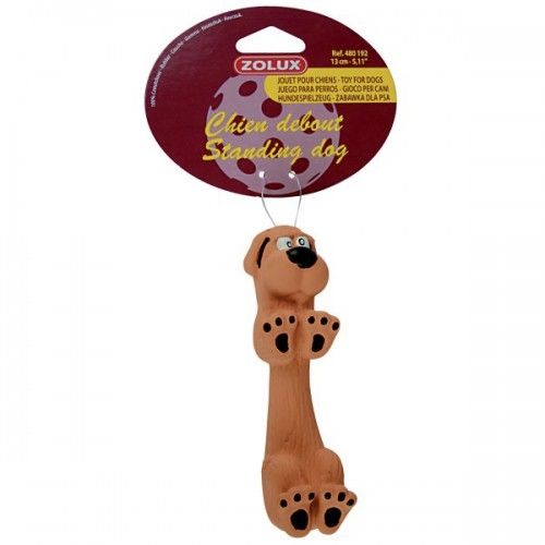 Jucarie Caini Zolux Standing Dog Latex, 13 Cm