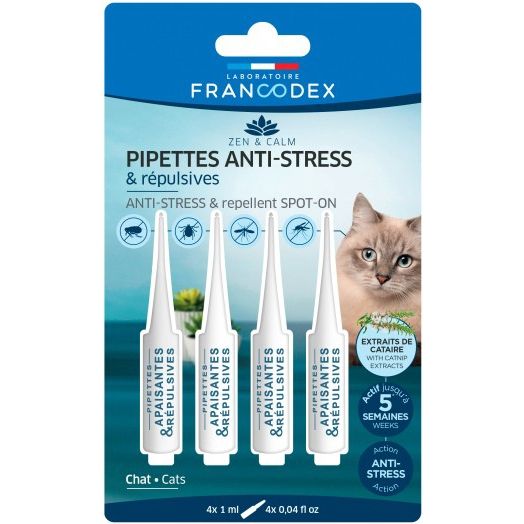 Francodex, Spot On Repulsiv Antistres Cat, 4×1 ml 4x1 imagine 2022