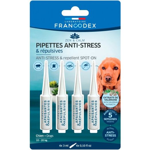 Francodex, Spot On Repulsiv Antistres Dog Medium, 4×3 Ml