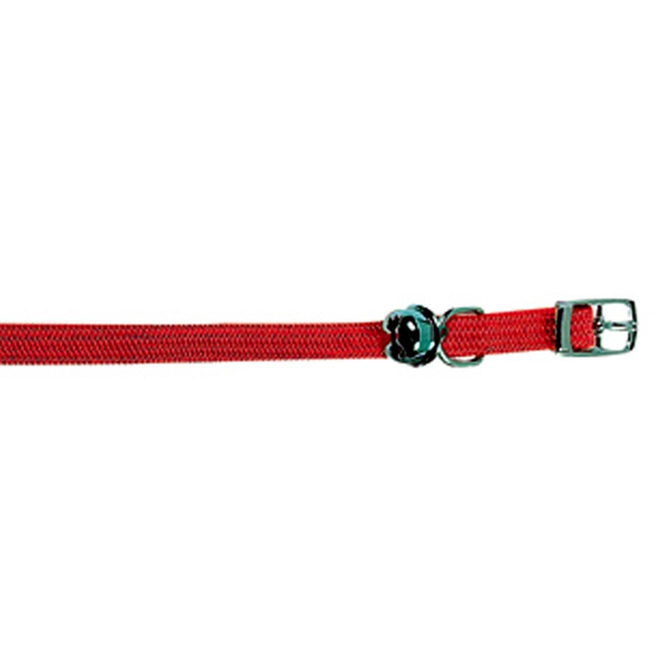 ZGARDA FLAMINGO RED ELASTIC CU CLOPOTEL PENTRU PISICI 32CM*10MM/500620