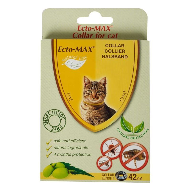 Zgarda antiparazitara Ecto-MAX Bio Cat, 42 cm