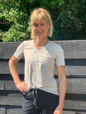 Foto van Y-Conic travel shirt logo peble sand 