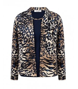 Foto van Sensia twinset dierenprint marine blauw