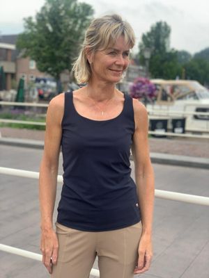 Foto van Y-Conic travel top thadeus donker blauw
