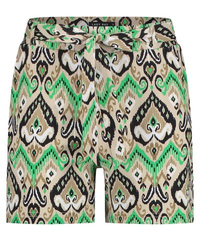 Foto van Lady Day Shorty broek green ethnic 