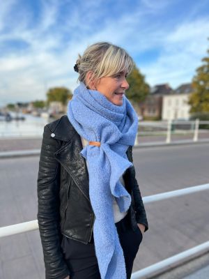 Foto van Sjaal cosy winter baby blauw