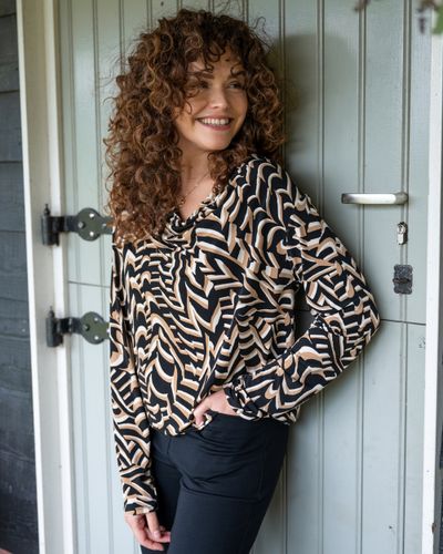Foto van Fos blouson anna straw camel