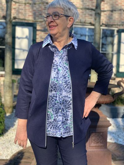 Foto van Victoria vest dina donker blauw