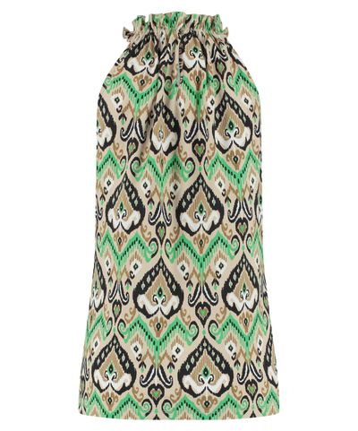 Foto van Lady Day Telly top green ethnic 