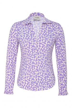 Foto van Aime sarah blouse scratch violet